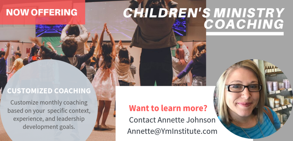 Learn about Children's Ministry Coaching.