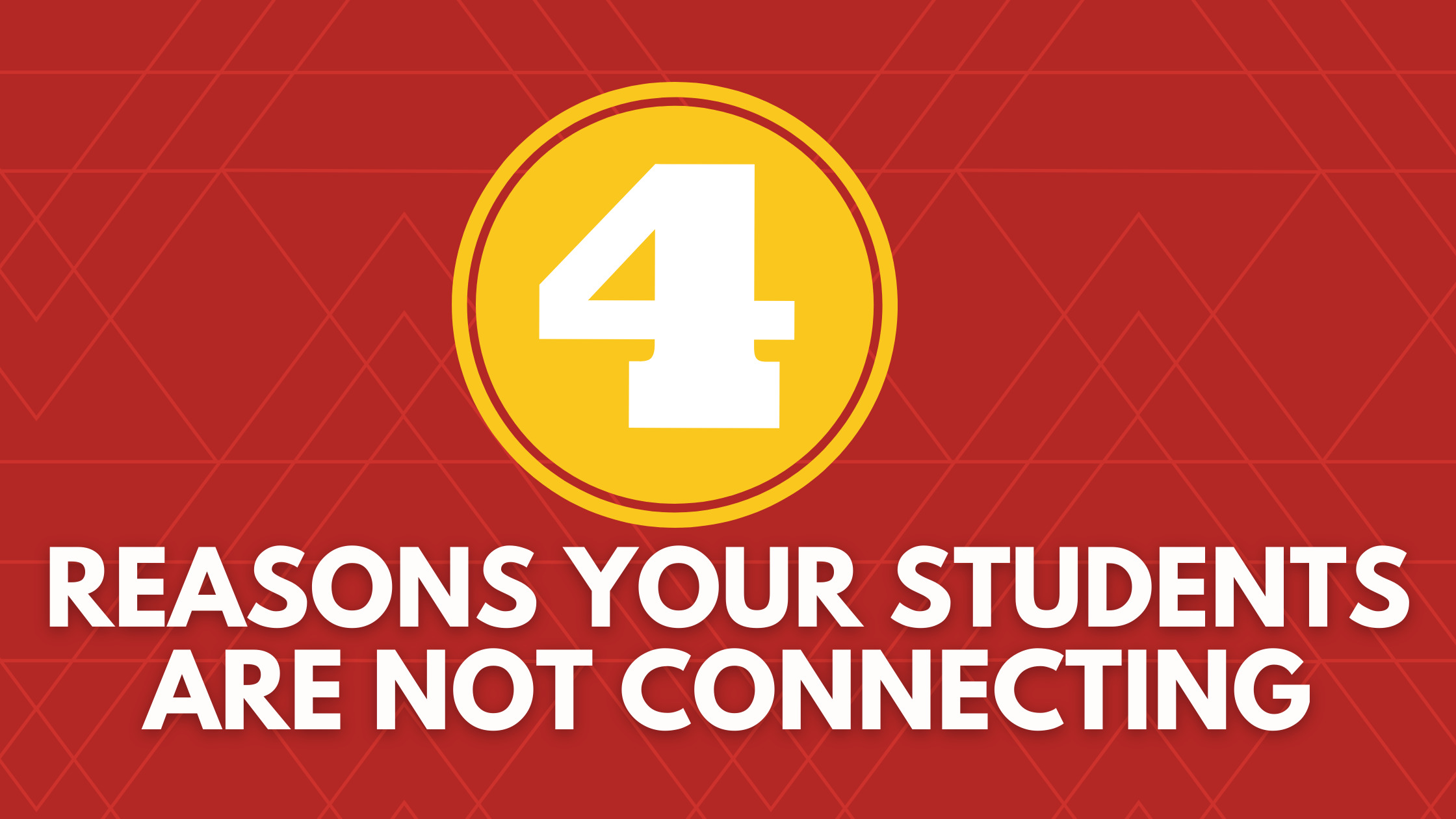 students are not connecting